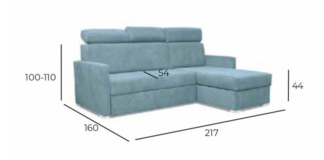 Zgen Hogi Mini Corner Sofa bed with Storage (L-Shape) - Image 2
