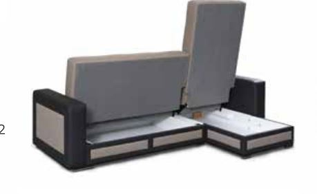 Zgen Madras Corner Sofa bed with Storage (L-Shape) - Image 2