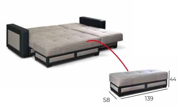 Zgen Madras Corner Sofa bed with Storage (L-Shape) - Image 3