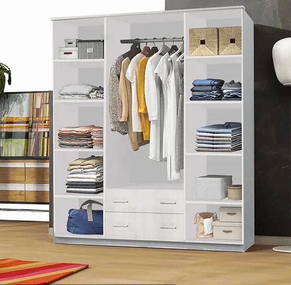 PENELOPA 4 DOOR WHITE WARDROBE - Image 2