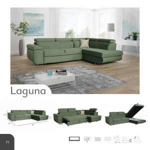 Gloss Corner Sofa Bed