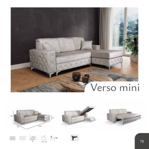 Brand New Verso Mini Corner Sofa Bed