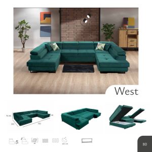 Borys mini corner U Shape sofa bed