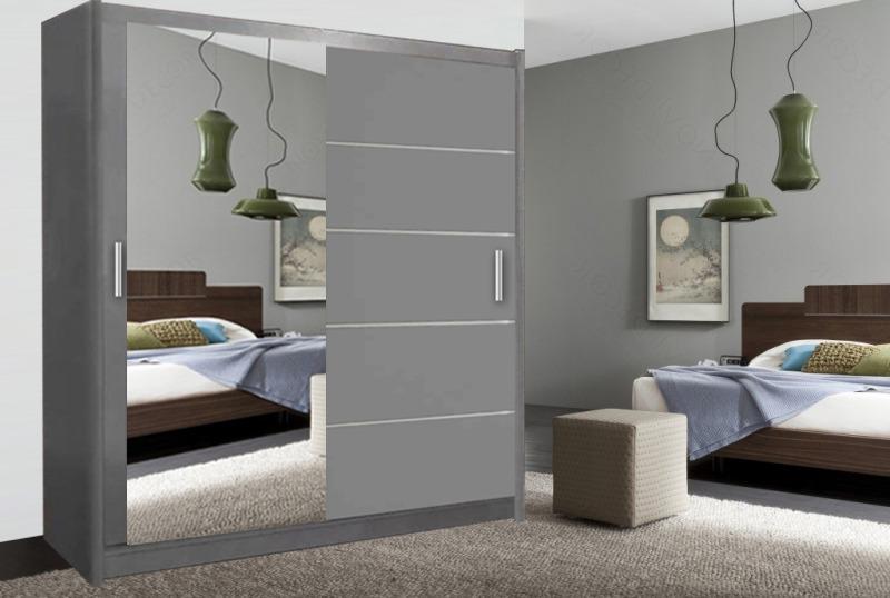 ZGEN Vision Style 2 Door Sliding Wardrobe 3 Colours and 3 Sizes - Image 3