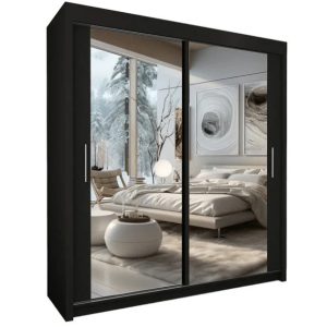 CHICAGO 2&3 Sliding Doors WARDROBE in Matt Finish 5 Sizes & 3 Colours