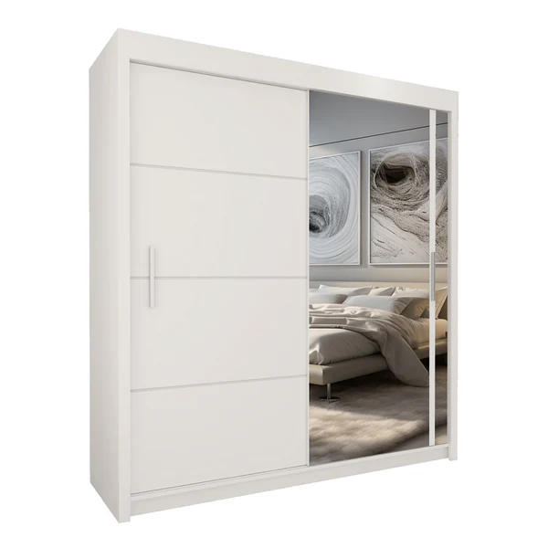 ZGEN Vision Style 2 Door Sliding Wardrobe 3 Colours and 3 Sizes